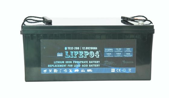 バックアップ力のためのABS 12V 200AH携帯用Lifepo4電池