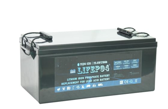 バックアップ力のための携帯用24V 100AH Lifep04のリチウム電池