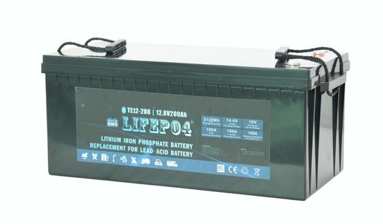 バックアップ力のためのABS 12V 200AH携帯用Lifepo4電池
