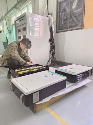 48V 100AH国内電池システムLiFePo4壁に取り付けられた電池